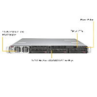 Supermicro 1U Rackmount Server SYS-5019GP-TT-FrontView