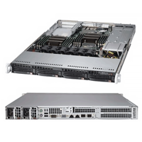Supermicro 1U Rackmount SYS-6017R-WTRFTP - Angle