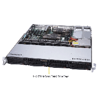 Supermicro 1U Rackmount Server SYS-6019P-MTR-TopAngle