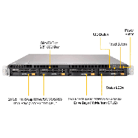 Supermicro 1U Rackmount Server SYS-6019U-TN4RT-FrontView
