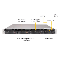Supermicro 1U Rackmount Server SYS-6019U-TRTP -Front