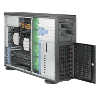 Supermicro 4U Rackmount SuperWorkstation SYS-7048A-T - Angle
