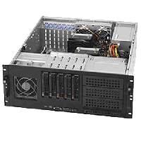 Supermicro 4U Rackmount Embedded Chassis CSE-842TQ-865B - Angle