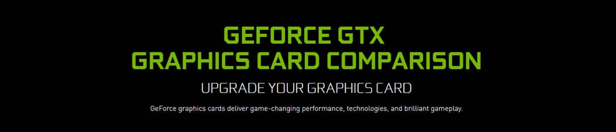 NVIDIA GeoForce Comparison Chart